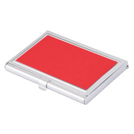 Caja Para Tarjetas De Visita Fondo Rojo Sólido