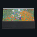 Caja Para Tarjetas De Visita Gustav Klimt Flor Jardín Naturaleza<br><div class="desc">Un bonito cuadro del jardín,  un cuadro clásico de Gustav Klimt,  llamado Cottage Garden,  o Bauergarten,  1907,  que se encuentra cerca de un jardín de flores,  un cuadro de flores de colores.</div>