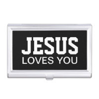 Jesús le ama tipografía de motivación
