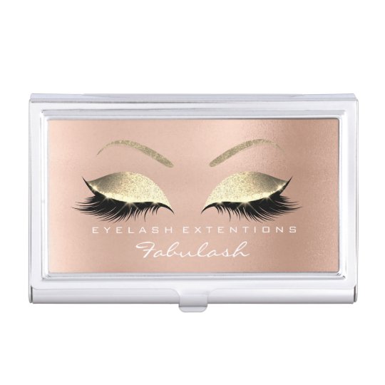 Caja Para Tarjetas De Visita La belleza azota el rosa subió estilista Glitte