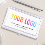 Caja Para Tarjetas De Visita Logotipo comercial de personalizado con marca corp<br><div class="desc">Cree su titular de tarjeta profesional de negocios personalizado con su propio logotipo de empresa y texto personalizado. Los titulares de tarjetas de visita con marca de personalizado son excelentes regalos corporativos prácticos para ejecutivos y empleados, y añaden un toque profesional y un valor promocional a la presentación de sus...</div>