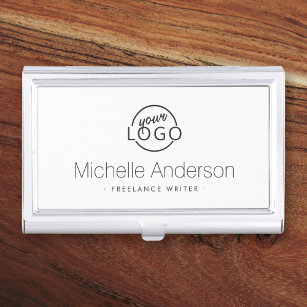 Caja Para Tarjetas De Visita logotipo de personalizado minimalista moderno pers