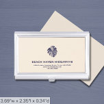 Caja Para Tarjetas De Visita Logotipo tropical Compañía de lujo<br><div class="desc">Una lujosa plantilla de negocios personalizado en un estilo moderno que se puede actualizar fácilmente con el logotipo y el texto de su empresa. Diseñado con un logotipo tropical de la hoja de Monsetra, se puede personalizar cambiando el texto y la imagen utilizando los campos proporcionados. Diseño de marca para...</div>