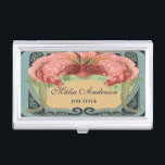 Caja Para Tarjetas De Visita Marco floral francés retro de Nouveau del arte del<br><div class="desc">Un producto a juego a nuestras tarjetas de visita,  ve abajo:</div>