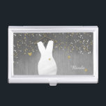 Caja Para Tarjetas De Visita Moderno vestido Boda y moda de los corazones confe<br><div class="desc">Moderno Vestido Boda y Corazones Confetti Moda Titular de la tarjeta de visita. Personalizar con cualquier texto o déjalo en blanco.</div>