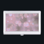 Caja Para Tarjetas De Visita Titular de la tarjeta de visita Bokeh Glam Pink &<br><div class="desc">Titular de la tarjeta Bokeh Glam Pink & Gold. Personalizar con cualquier texto o déjalo en blanco.</div>