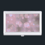 Caja Para Tarjetas De Visita Titular de la tarjeta de visita Bokeh Glam Pink &<br><div class="desc">Titular de la tarjeta Bokeh Glam Pink & Gold. Personalizar con cualquier texto o déjalo en blanco.</div>