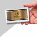 Caja Para Tarjetas De Visita Titular de la tarjeta de visita pública del Notari<br><div class="desc">Classy Notary Public tema titular de tarjeta de visita con elegante emblema notarial que puede usar en nuestro funda de tarjetas de visita o reemplazar con su propio logotipo. Diseñado para conservar las tarjetas de visita y protegerlas con estilo para Notary,  Certifier o Signtator.</div>