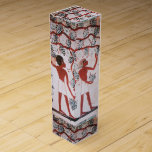 CAJA PARA VINO ANTIGUA COSECHA VINEYARD EGYPTIAN VINEYARD<br><div class="desc">Diseño de monograma clásico de degustación de vinos de Egipto. Cosecha de vinos hermosas uvas verdes rojas, viñas de uva, hojas de otoño verdes rojas. Parte de la colección clásica y elegante de estilo vintage "Frutos de temporada". Este diseño elegante es perfecto para las industrias del vino nutricionistas, dietistas, abastecedores,...</div>