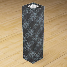 Boda Rustic Blue Mason Jar Chalkboard