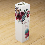Caja Para Vino Boho Moda Borgoña y la Marina Otoño Boda otoño<br><div class="desc">La moderna vinoteca Boho Boda favorece el personalizable en función de los detalles de cada evento.</div>