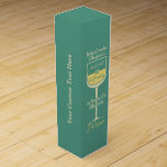 Caja Para Vino Casilla de regalo de personalizado de Vidrio Blanc<br><div class="desc">Ver mi tienda para más artículos con este diseño.</div>