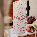 Caja Para Vino Corazones - Ombre rojo rosado sobre cemento blanco<br><div class="desc">Corazones de varios tonos rojos a rosa claro sobre un fondo de cemento blanco (rústico). Otros colores disponibles,  como el rosa pastel,  el azul,  el rojo oscuro y el blanco liso.</div>