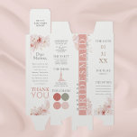 Caja Para Vino Detalles de la dama de honor floral rosa de Rubor<br><div class="desc">Esta caja de Rubor Pink Floral Bridesmaid Details es perfecta para regalar su fiesta de bodas con todos los detalles del gran día. Puede personalizar este diseño más adelante para mostrar sus colores.</div>