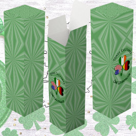 Caja Para Vino El Shamrock americano alemán personalizado