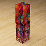 CAJA PARA VINO EXCALIBUR, MÁGICO Y MISTERIO<br><div class="desc">Colorido, caprichoso, romántico, simbolista, pintura acuática contemporánea en colores vivos rojo, negro, fucsia, morado, amarillo, azul, blanco para una leyenda celta espiritual y mística de Alessandro Lumini 1989. Este diseño fresco y artístico es también un hermoso regalo para ocasiones especiales, cumpleaños, bodas, Navidades, vacaciones, El día de San Valentín, Mardi...</div>