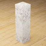 Caja Para Vino Faux de oro elegante mano de flores Boda regalo<br><div class="desc">Faux de oro Elegant Mano Dibujada Florals Boda Caja de vinos *Relieve metalizado falso - parte de la colección</div>