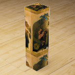 CAJA PARA VINO LA PROSPERIDAD DE LAS FRUTAS DE LA TEMPORADA HIZO<br><div class="desc">Uvas colgadas, viñas de uva con cinta azul, libélula y una mariposa Diseño clásico de degustación de vinos. Elegante colección de vida fija creada con reelaboración digital a partir de un arte fino de Flamand, pintura al óleo XVII. Siglo. Este diseño elegante es perfecto para nutricionistas, dietistas, abastecedores, servicio de...</div>