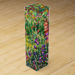 Caja Para Vino Monet - El jardín de Iris en Giverny<br><div class="desc">Pintura Claude Monet,  el Jardín Iris de Giverny,  caja de vinos.</div>