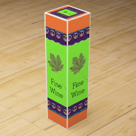 Caja Para Vino Personalizar de la hoja de bolas