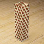 Caja Para Vino Pie de pizza para el Día de los Peces en Chicago I<br><div class="desc">El Design incluye un original ilustracion de marcadores de deliciosa pizza profunda al estilo de Chicago con queso y pepperoni. Ideal para un fiesta de pizza, pizzería, restaurante italiano, festival de comida u otro evento relacionado con la pizza. Este diseño de pizzas también está disponible en otros productos. ¿No ves...</div>
