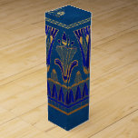 Caja Para Vino Relieve metalizado dorado falso Fiesta temática eg<br><div class="desc">Cajas de fiesta egipcias de estilo Art Déco.</div>
