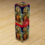 CAJA PARA VINO RENAISSANCIA ANTIGUA TAROTES/ REINA DE CUPS MONOGR<br><div class="desc">La reina de las copas arcanas menores desaparecida, creada y reemplazada por Bulgan Lumini (c). Collage digital y pintura inspirada en tarots medievales. Esta hermosa cubierta de Visconti puede ser la cubierta más antigua de Tarot en existencia. Es una de las varias cubiertas italianas pintadas a mano que la familia...</div>