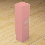 Caja Para Vino Rosa de la cesta el | del regalo del vino de la<br><div class="desc">Caja de regalo del vino de la oferta de la dama de honor para sus amigos más cercanos y más especiales.</div>
