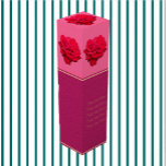 Caja Para Vino Rosa roja única<br><div class="desc">Este diseño de la Rosa Única Roja de Zazzle y de las Persecuciones Creativas de Elizabeth presenta una sola rosa roja. También está disponible con una sola rosa amarilla, una sola rosa rosada o una sola rosa blanca. Las rosas rojas simbolizan el amor y la pasión, las rosas amarillas simbolizan...</div>