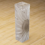 Caja Para Vino suave sepia daisy<br><div class="desc">suave sepia boda daisy</div>