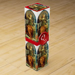 CAJA PARA VINO TAROTES DE RENACIMIENTO ANTIGUO / MONOGRAMA DE TEM<br><div class="desc">Elegante diseño de arte fino .Mayor temperatura arcana de siete virtudes cardinales del pintor italiano del Renacimiento Piero Del Pollaiolo , 1470 , pintura templa en el panel., Diseño gráfico y elaboración por Bulgan Lumini .</div>