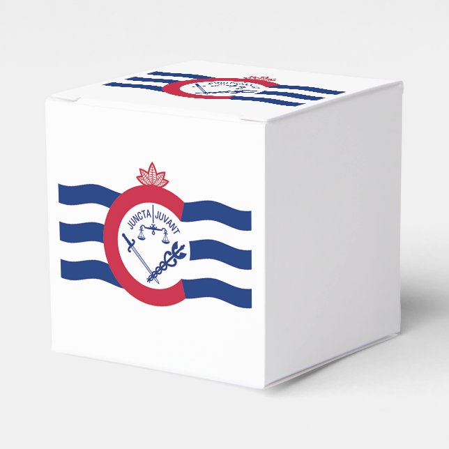 Caja patriótica con bandera de Cincinnati (Costado Anverso)