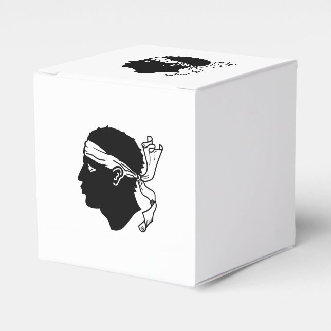 Caja patriótica con bandera de Córcega (Costado Anverso)