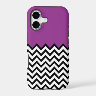 Caja púrpura del iPhone 5 del modelo de Chevron