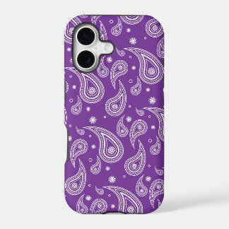 Caja púrpura del teléfono del iPhone 5 de Paisley