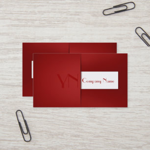 Caja roja profesional moderna - tarjeta de visita