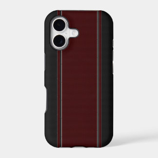 Caja roja y negra del iPhone 5 de la fibra de