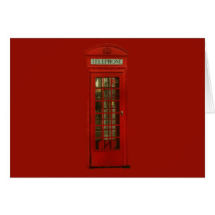 Caja Vintage de teléfono rojo