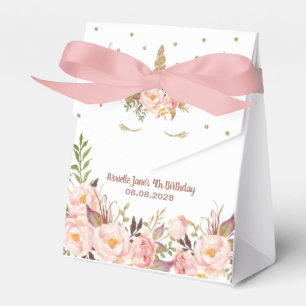 Cajas a favor de la fiesta de cumpleaños de unicor