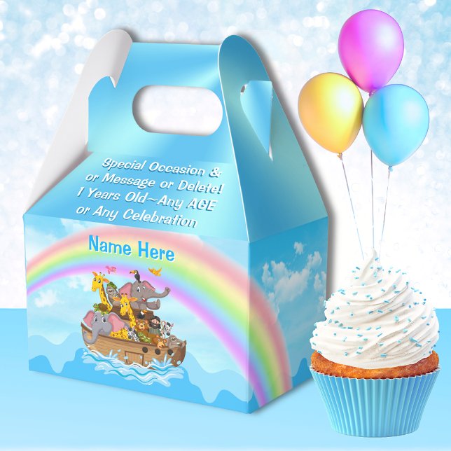 Cajas a favor de los recuerdos del partido árabe d (Noah's Ark Themed Party. Noah's Ark Party Favors. Noah's Ark Christening Party, Noah's Ark Baptism.)