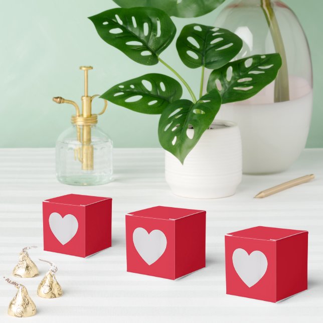 Cajas Amaranth Red Heart Favor para Eventos Especi (Múltiple)
