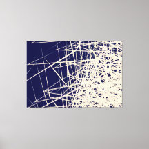 Cajas apiladas azul - Imprimir lienzo