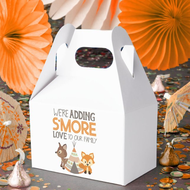 Cajas Baby Shower Favor de Camper Woodland Smore L (Subido por el creador)