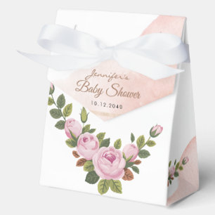 Cajas Baby Shower Favor de las flores de jardín