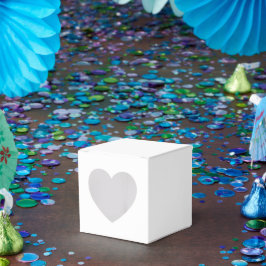 Cajas Blancas Personalizadas Favor - Estilo Corazó