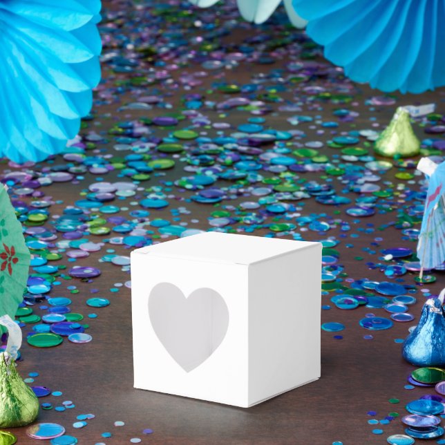 Cajas Blancas Personalizadas Favor - Estilo Corazó (Fiesta)