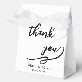 Cajas clásicas grandes de favores con diseño de ti