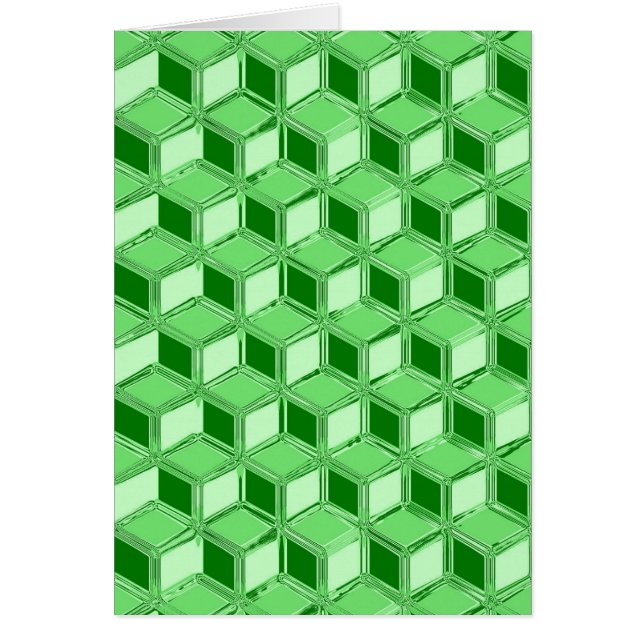 Cajas cromadas 3-d - verde esmeralda (Frente)