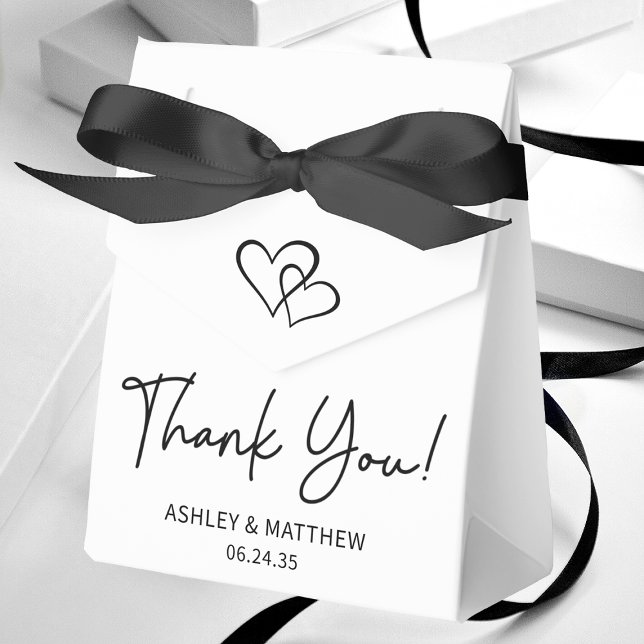 Cajas de agradecimiento para boda Simple Hearts (Subido por el creador)