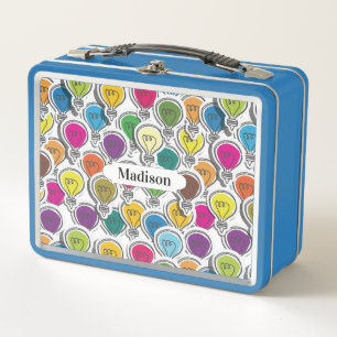 Cajas de almuerzo personalizadas del patrón de luz